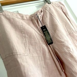 Brand New Linen Pants - Pale Pink